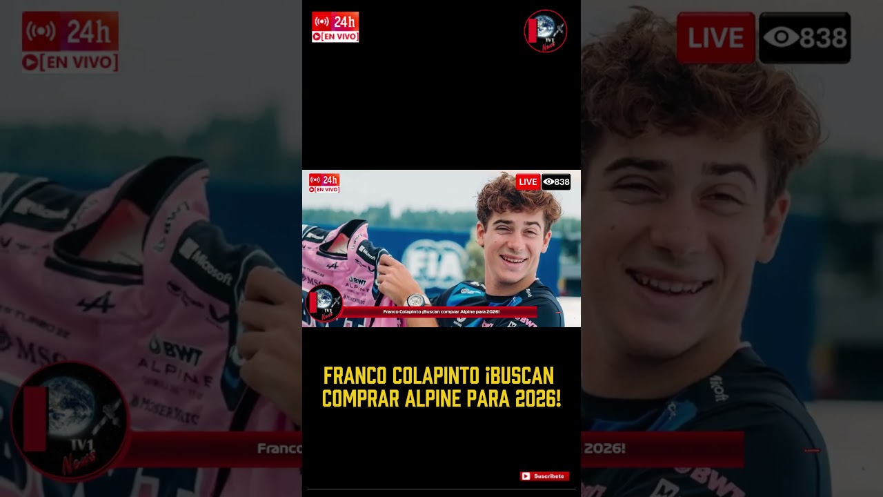 Franco Colapinto ¡Buscan comprar Alpine para 2026!