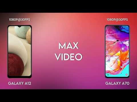 Samsung Galaxy A12 vs Samsung Galaxy A70 comparison