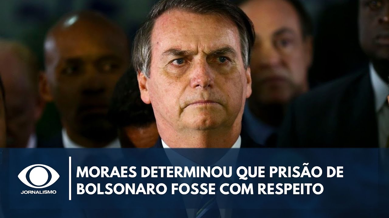 Moraes determinou que prisão de Bolsonaro fosse com respeito e sem algemas