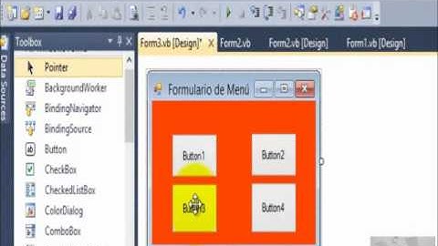 Clase 3 Creación de un formulario Menú en Visual Basic 2010 por Josué Fortis