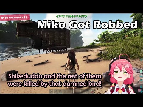 Miko Lost Her Lovely Shikeduddu Because Ichthyornis Destroyed Her House【Hololive Eng Sub】