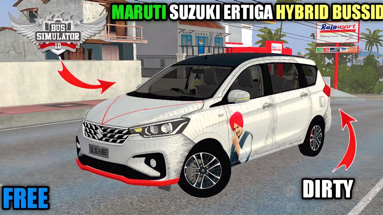Maruti Suzuki Ertiga hybrid car mod for bus simulator Indonesia new
