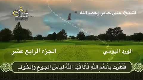 الورد اليومي الجزء الرابع عشر القارئ الشيخ#علي_جابر  #قرآني_حياتي_كلها
