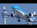 PURE BIG Aircraft Taking Off Rwy 24 Amsterdam Schiphol | Silkway Cargo, Singapore Airlines & More!