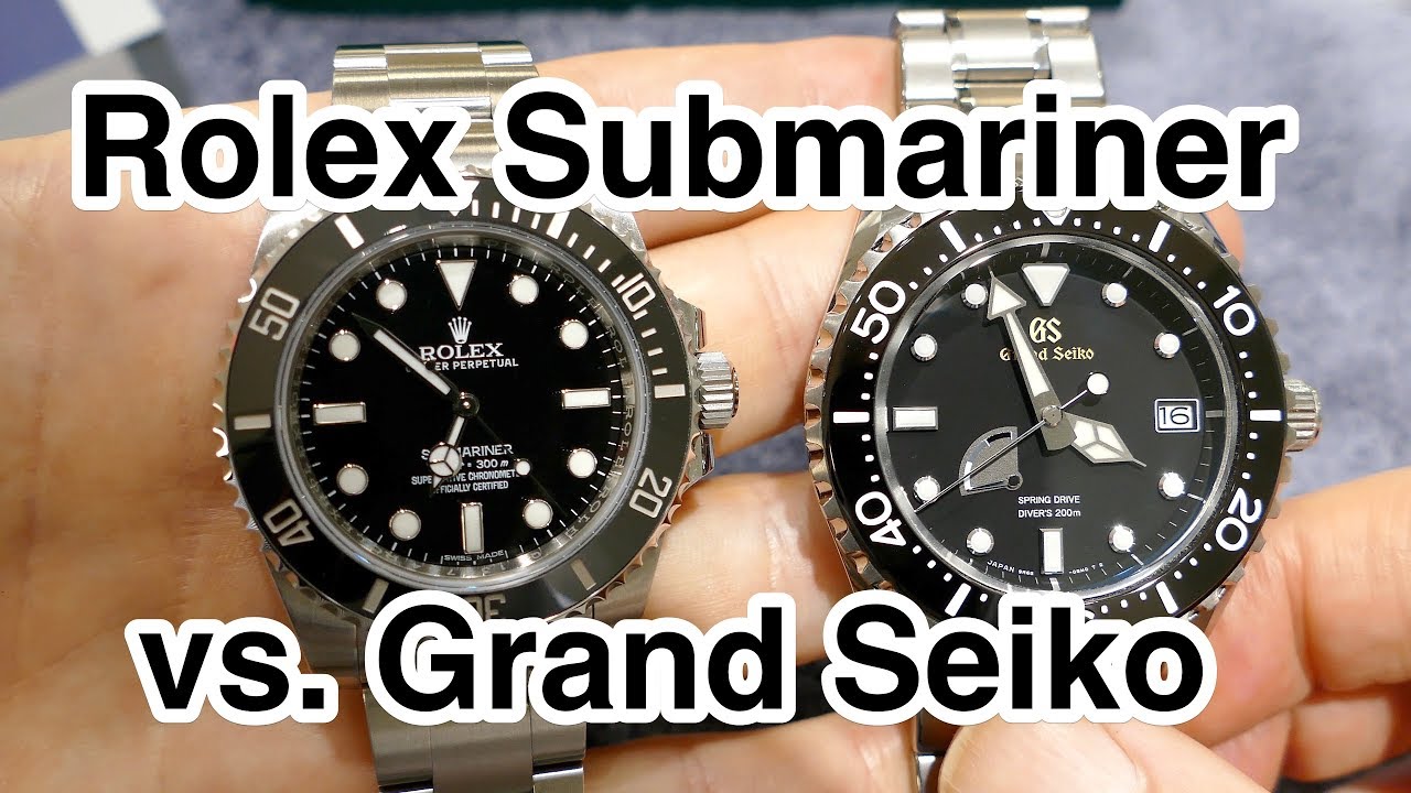 Rolex Submariner vs Grand Seiko Diver in 4k UHD - YouTube