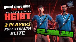 GTA Online: The Kortz Center Heist with 2 Players [FULL STEALTH + ELITE CHALLENGE] screenshot 3