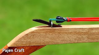 Making Wooden Slingshot For Hunting And Defense