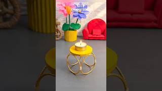 Diy Candle Stand #craft #diy #papercraft #satisfying #youtube #shorts