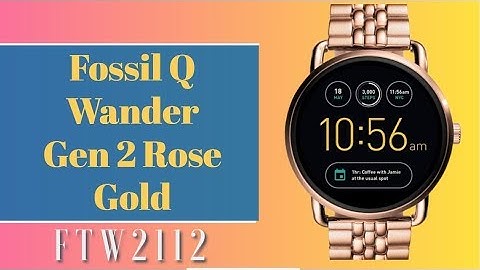 Fossil Q Wander Gen 2 Rose Gold Review - FTW2112 Stainless Steel Touchscreen Smartwatch