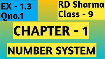 RD Sharma Class 9 Chapter 1 Number System Ex 1.3 Qno.1 Solution. #education #trending #maths #grow