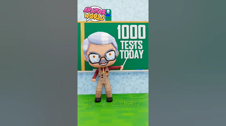 When TESTS at School 🤣 Avatar World Meme #memes #funny #animation #avatarworld #shorts thumbnail