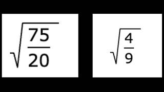Simplify Radicals with Fractions (Rationalizing the Denominator) (Speedrun Version)