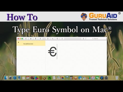 How to Type Euro Symbol on Mac® - GuruAid