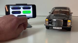 Revolutionary SmartphoneControlled Lighting on 1/18 Scale MercedesBenz 220 W115  A MustSee!