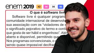 ENEM 2019 - The creation of free software contributes to the production of knowledge in society screenshot 2