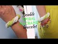 How to make easy double spiral macrame bracelet tutorial [MACRAME BEGINNERS FRIENDLY]