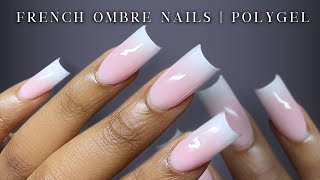 BEGINNER FRIENDLY POLYGEL NAILS✨ French Ombre Nails | Short Nails