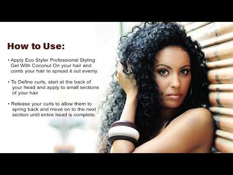 Eco Style Professional Styling Gel Coconut Edward Nelson Medium