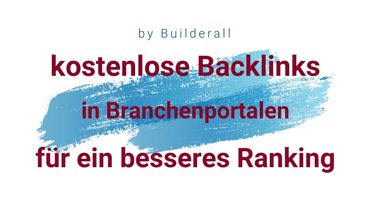 Builderall 5.0 Videohilfe: kostenlose Backlinks für ein besseres Ranking