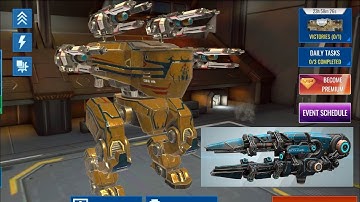 Weapons like Scourge in War Robots | Mech Wars: Multiplayer Robots Battle |Mach Robot with 4x Zibens