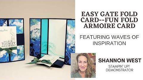 Easy Fun Fold Card--Gate Fold Armoire Card (measurements in Metric AND Imperial)