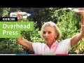 Overhead arm raise strength exercise for older adults