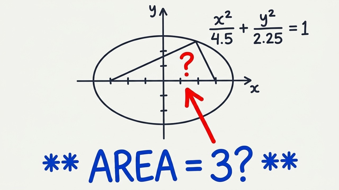 Can This Triangle Area Ever Reach 3?