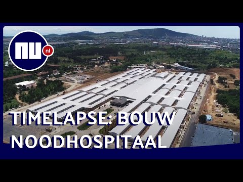 Timelapse toont bouw van enorm noodhospitaal op Turks vliegveld | NU.nl