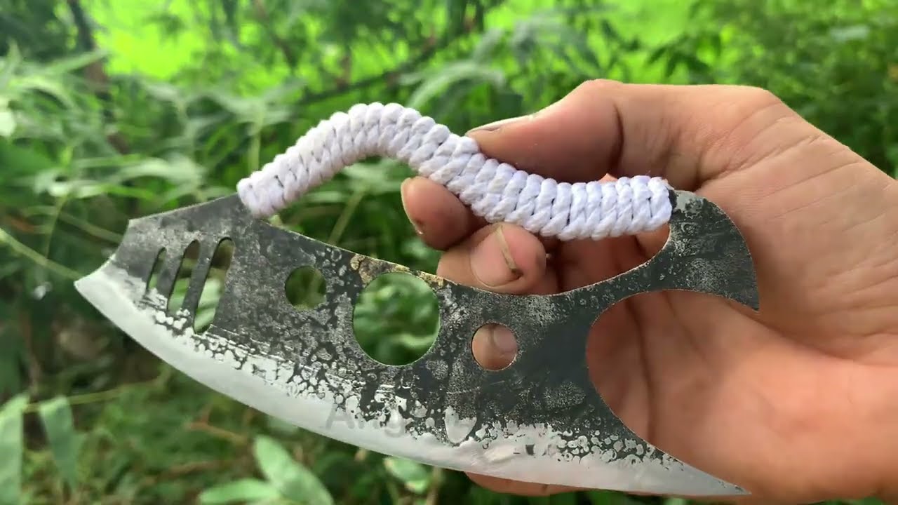 HOW TO MAKE CUSTOM FIXED BLADE SURVIVAL KNIFE HOMEMADE DIY