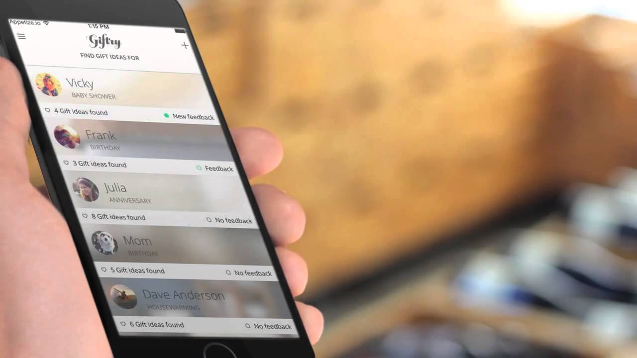 The Giftry iOS App