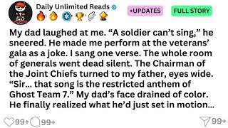 [Full story]  My dad laughed at me. “A soldier can’t sing,” he sneered. He made me perform at the...