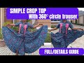 HOW TO CUT AND SEW SIMPLE CROP TOP || beginner friendly #cutandsew #howtosew #fashiontutorial