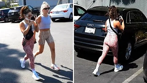 Vanessa Hudgens Cuts Toned Frame In Snakeskin Legg...