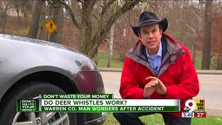 Do deer whistles prevent deer-car accidents?