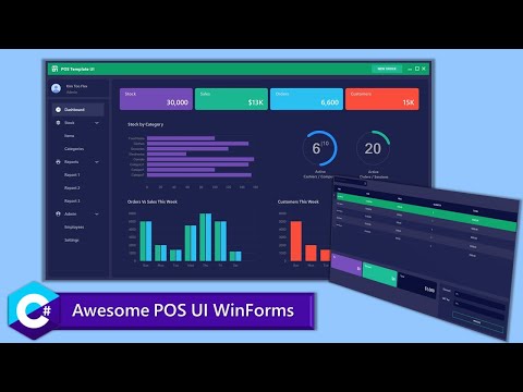 Modern Point Of Sale Pos Ui C Winforms Youtube Modern Point Of Sale Pos Ui C Winforms Youtube