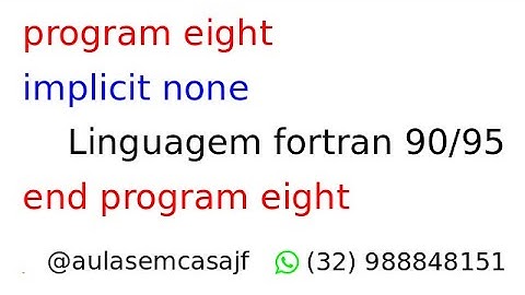Curso de fortran 90/95 (aula sete) Estruturas de loop (do while).