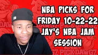 NBA Picks & Predictions Saturday 10/22/22 | Jay's NBA Jam Session NBA Picks & Predictions Saturday 10/22/22 | Jay's NBA Jam Session