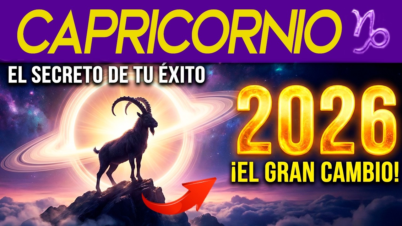 CAPRICORNIO: El SECRETO de por qué siempre GANAS... ¡Prepárate para el GRAN CAMBIO de 2026! ♑️💎🔥