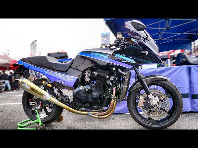 Kawasaki GPZ900R Ninja Custom Bike by K-Factory - YouTube