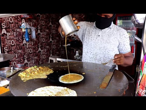Boil Egg Masala Frankie Making At Buland Point | Healthy Egg Breakfast | Indian Street Food | Street Food Fantasy