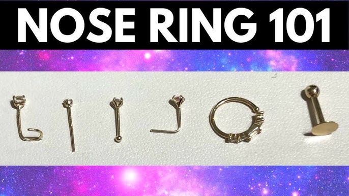 How To Put In An L Shape Nose Ring - Also How To Remove An L Shape Nose Ring  - Youtube