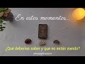 🤔🌟 ¿Qué deberías saber y que no estás viendo? 💫 TAROT INTERACTIVO