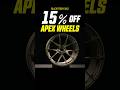 APEX WHEELS are 15% OFF at KIES.COM! Black Friday is a good one this year 😎 #BMW #Wheels #Porsche