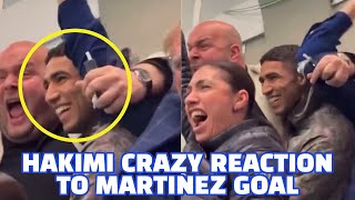 Achraf Hakimi Crazy Reaction To Lautaro Martinez Goal Vs Ac Milan