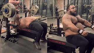 Julius Smashes New Bench Press Pr