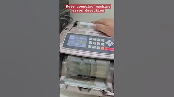 Note Counting Machine Error | How to Fix Common Cash Counter Problems#notecounting