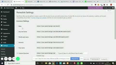 How to Change the Permalink Structure in wordpress | Wordpress Tutorial