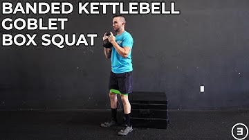 Banded Kettlebell Goblet Box Squat