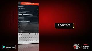 Registration Tutorial- Real Fantasy Teams screenshot 2