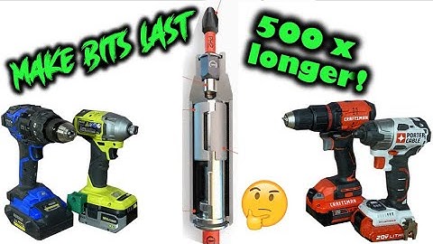 Make driver bits last 500x longer!!! [Crecent Vortex]